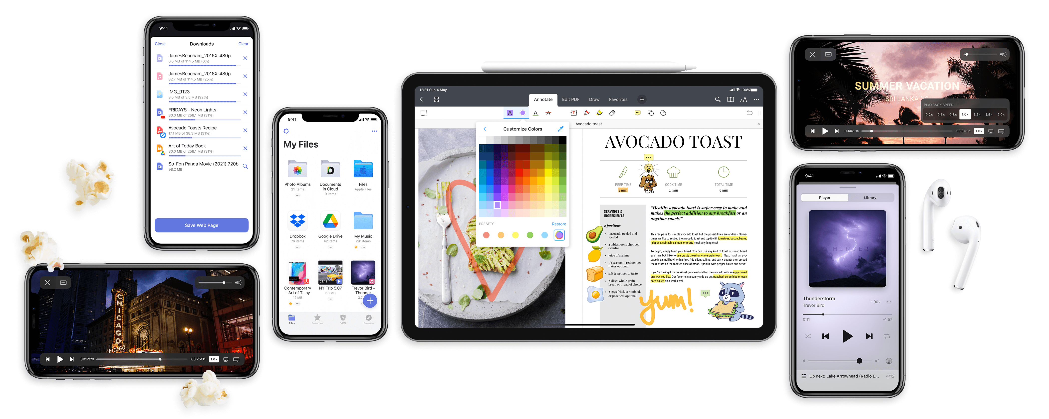 Readdle Documents app — file manager, PDF editor, media player and more across multiple devices